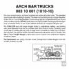 Archbar Trucks W/Shrt Ext Cplrs 10pr