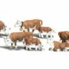 Woodland Scenics Hereford Cows N Scale