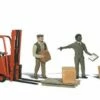Woodland Scenics O Scale Figures Workers With Forklift