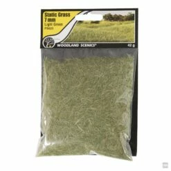 Woodland Scenics Static Grass Lt Green 7mm