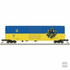 Atlas HO 50ft 6in Box Car 2022 Ukraine Peace Edit