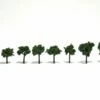 Woodland Scenics Medium Green Realistic Trees 3/4-1 1/4in