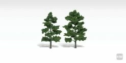 Woodland Scenics Medium Green Realistic Trees 6-7in