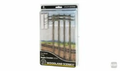 Woodland Scenics Utility Poles Double Crossbar 4pk O